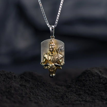 Devotion and Strength Silver Pendant