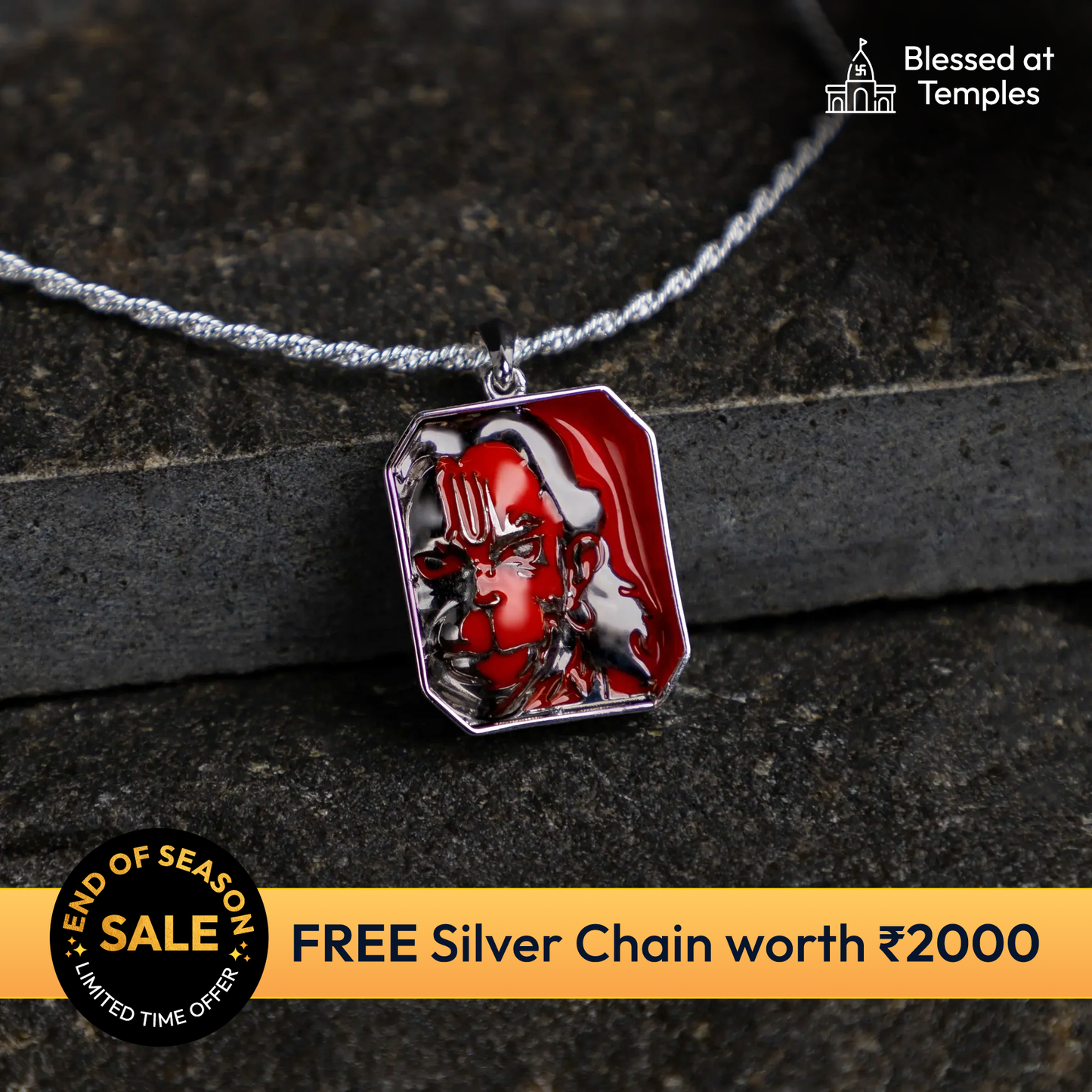 Fierce Strength Silver Pendant
