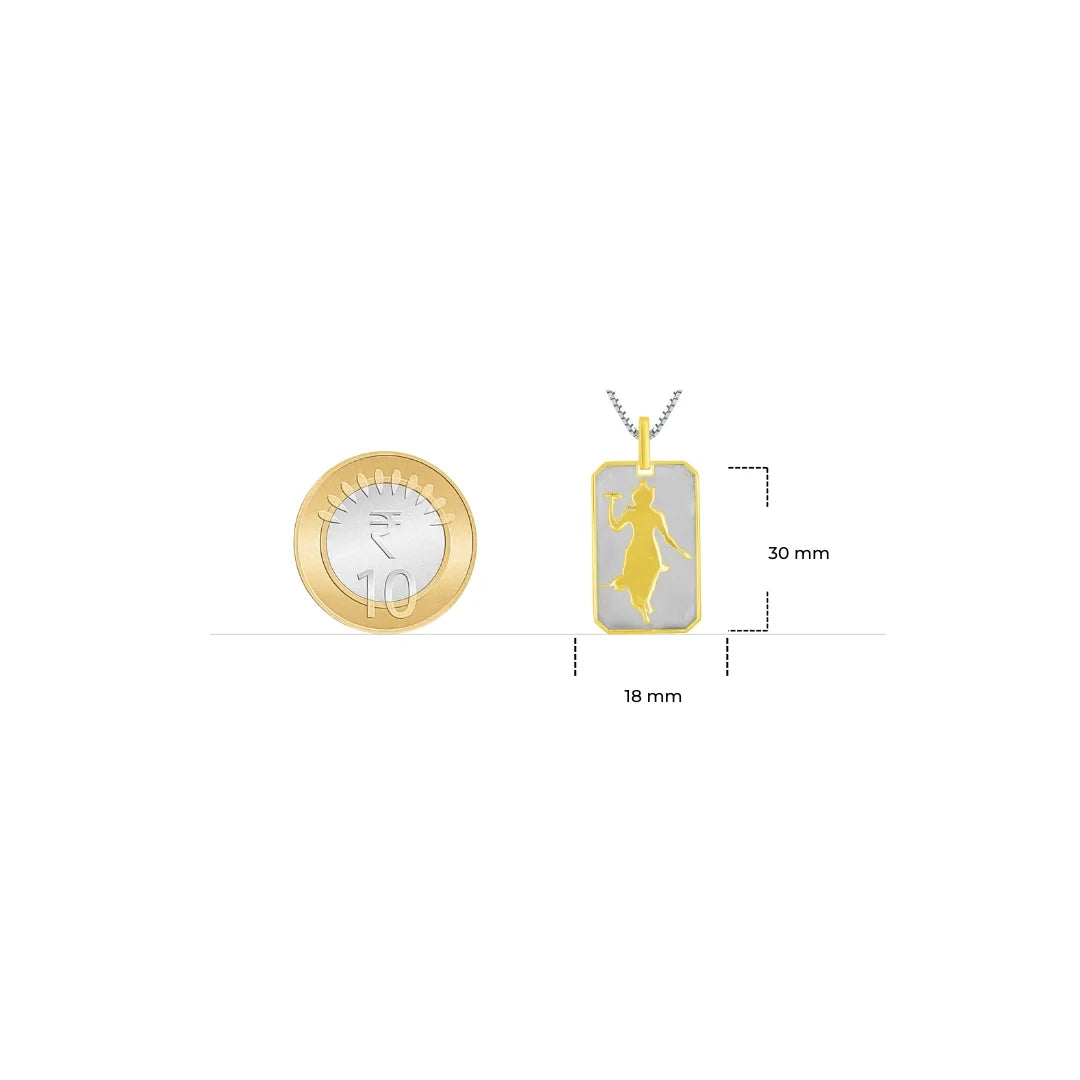 Krishna Feather Dual Pendant