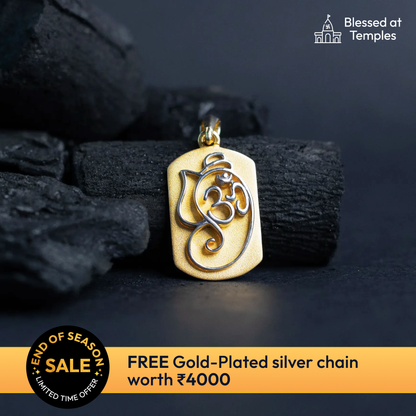 OM Ganesha Gold Pendant