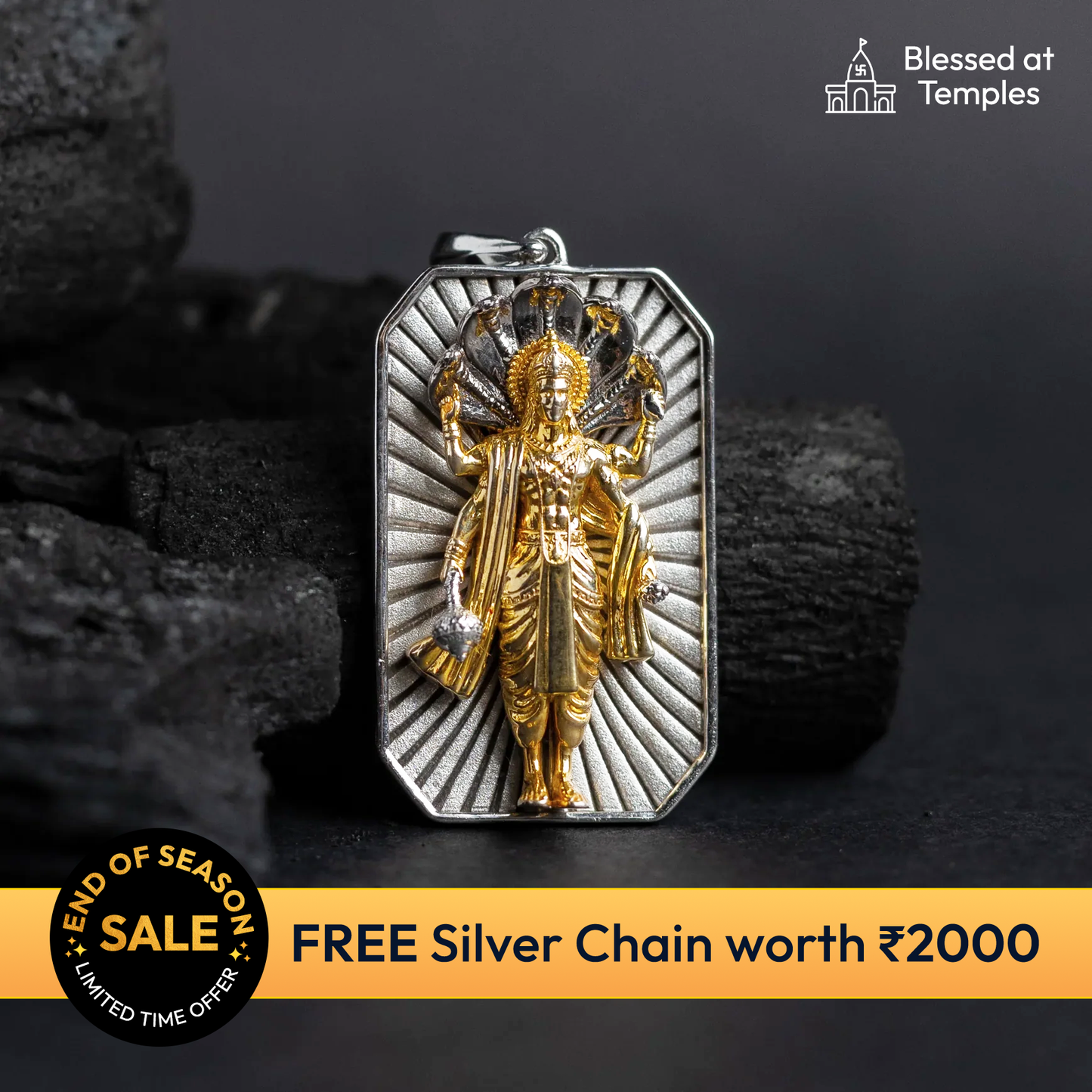 Stability and Prosperity Silver Pendant