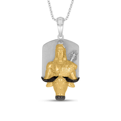 Devotion and Strength Silver Pendant